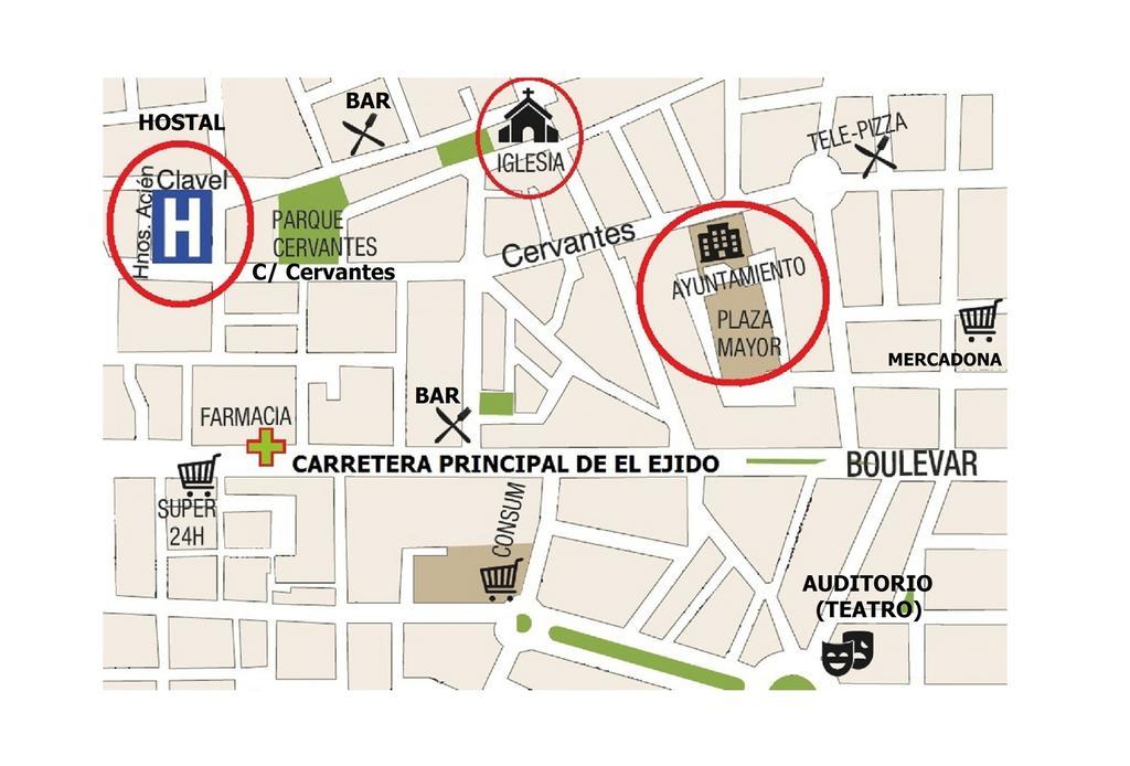 Hostal Centro Ejido El Ejido Eksteriør billede